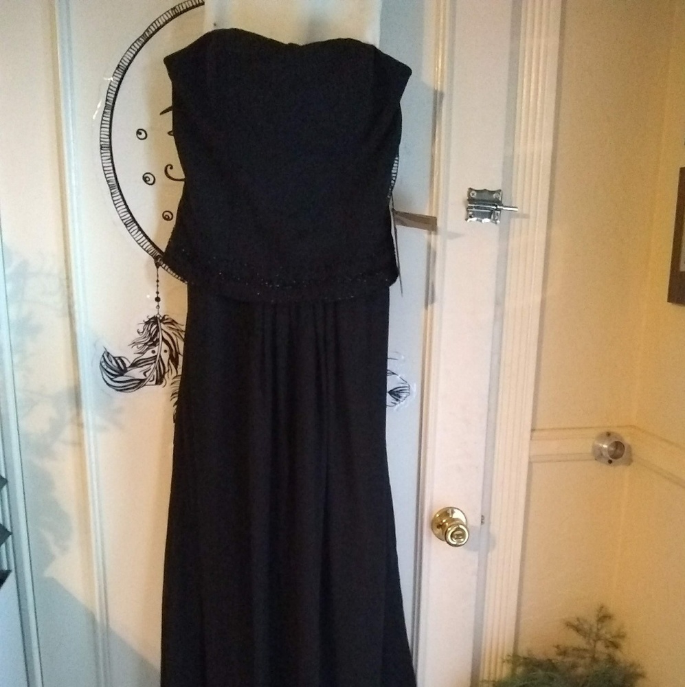 Strapless gown